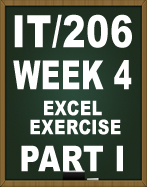 IT206 EXCEL EXERCISE PART I